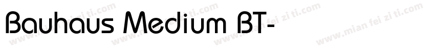 Bauhaus Medium BT字体转换
